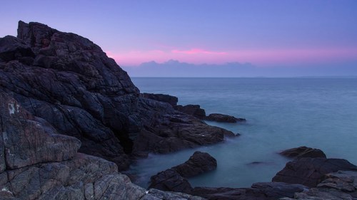 燃燒的晚霞---潮汐湖