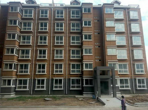 銅川分公司第一項目部全力以赴確保梅樂園19#、20#樓順利交工