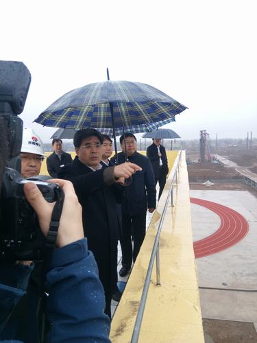 咸陽市委書記岳亮一行視察澄合分公司渭河彬州乙二醇項目