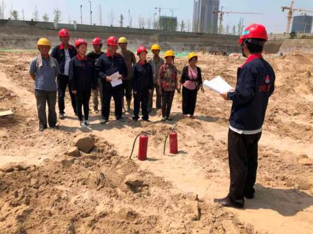 陜煤建設(shè)地基分公司二項目部加強防火意識開展消防演練