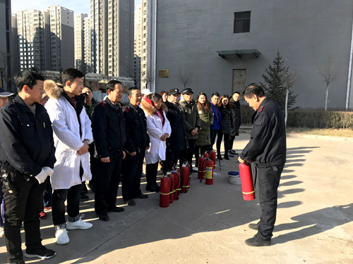 陜煤建設(shè)公司消防演練火熱進行