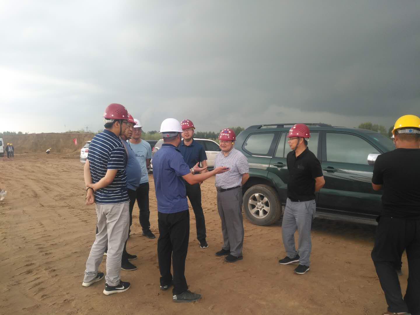 中鐵科研院巡檢組蒞臨靖神鐵路項目部檢查指導工作