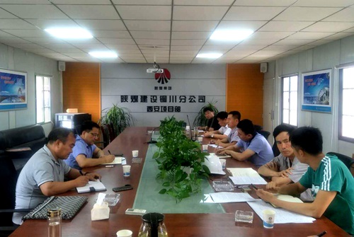 王明智協(xié)調(diào)指導(dǎo)大秦置業(yè)公司西安片區(qū)項目開發(fā)建設(shè)工作