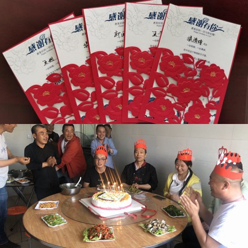 陜煤建設(shè)路橋分公司天漢大道項(xiàng)目集體生日會(huì)暖人心