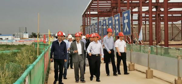 開沃新能源汽車集團(tuán)董事長黃宏生、渭南市副市長楊武民一行現(xiàn)場推進(jìn)渭南南京金龍項目建設(shè)