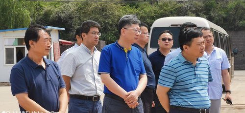 湖北省能源局副局長揭建平蒞臨路橋分公司黃陵店頭電廠項(xiàng)目施工現(xiàn)場(chǎng)