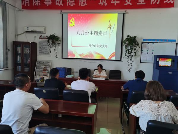 陜煤建設(shè)洗選煤運營公司澄合山陽運營開展“學(xué)深悟透 真信篤行”主題黨日活動