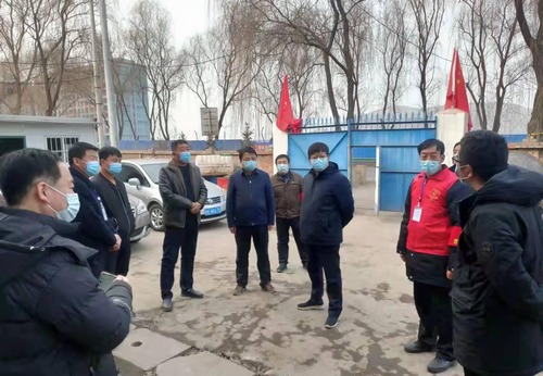 彬州市委常委、統(tǒng)戰(zhàn)部部長郭嘉楠一行蒞臨陜煤建設路橋分公司彬長項目部檢查指導疫情防控工作