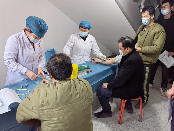 陜煤建設機電安裝公司西卓項目部職工崗前體檢保健康