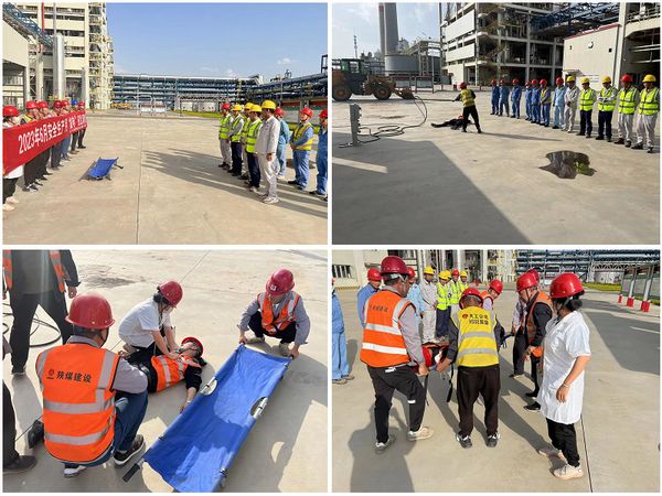 陜煤建設天工公司土建十七項目部：走進安全月里的觸電事故應急演練