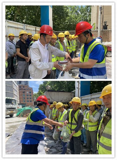 陜煤建設(shè)韓城分公司土建二項(xiàng)目部：驕陽似火“安全月”沁人心扉“送清涼”