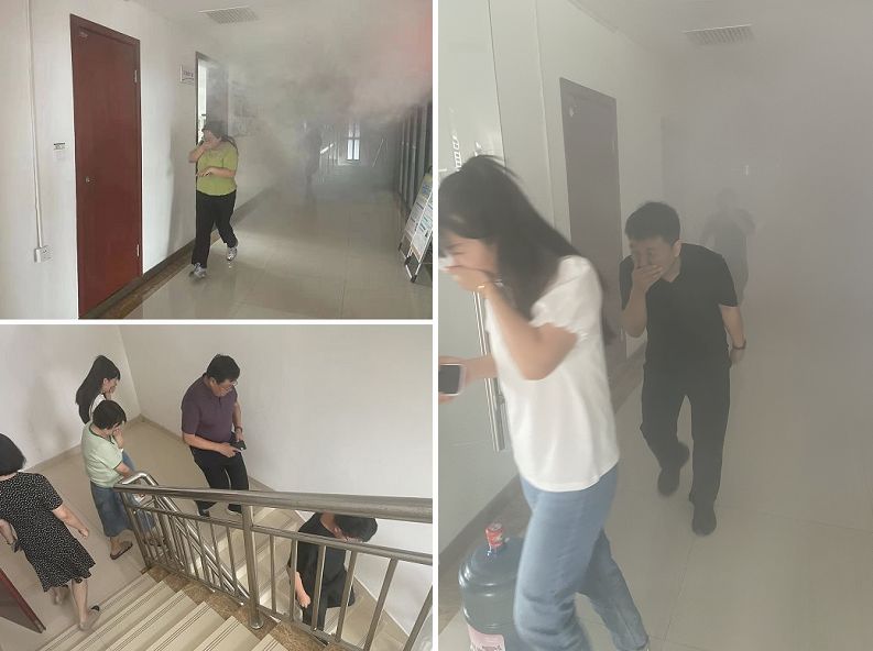 陜煤建設(shè)天工公司：聚鄰里單位合力助演練，依應(yīng)急方案逃生顯真章