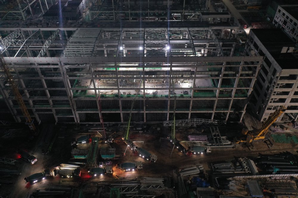 1800m3、21小時 見證陜煤建設(shè)黃陵電廠主廠房項(xiàng)目汽輪機(jī)建設(shè)新突破