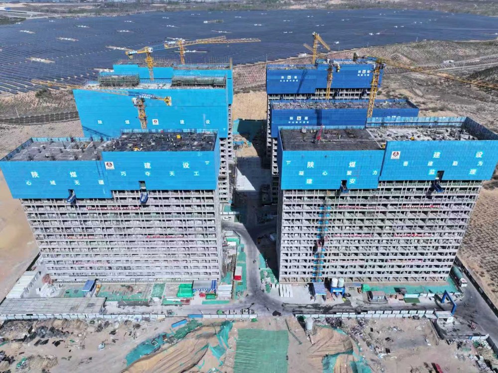 榆林化學(xué)倒班宿舍2#樓提前封頂，開啟項(xiàng)目交付新征程